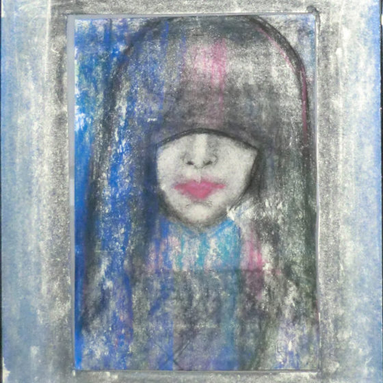 Kohle, Graphit und Pastell auf Finnpappe