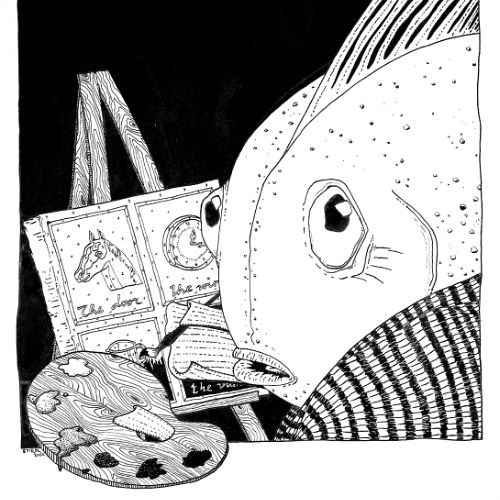 (2001) Tusche auf Papier, 40 x 54 cm