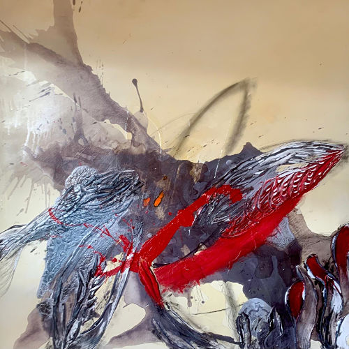 Mischtechnik, Acryl/Leinwand, 100 x 100 cm