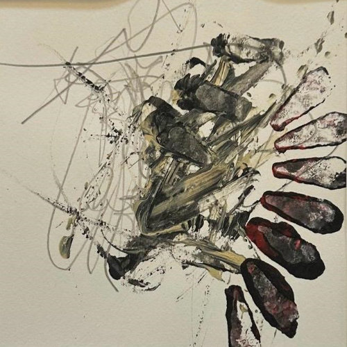 Mischtechnik, Acryl auf Leinwand, 15 x 15 cm